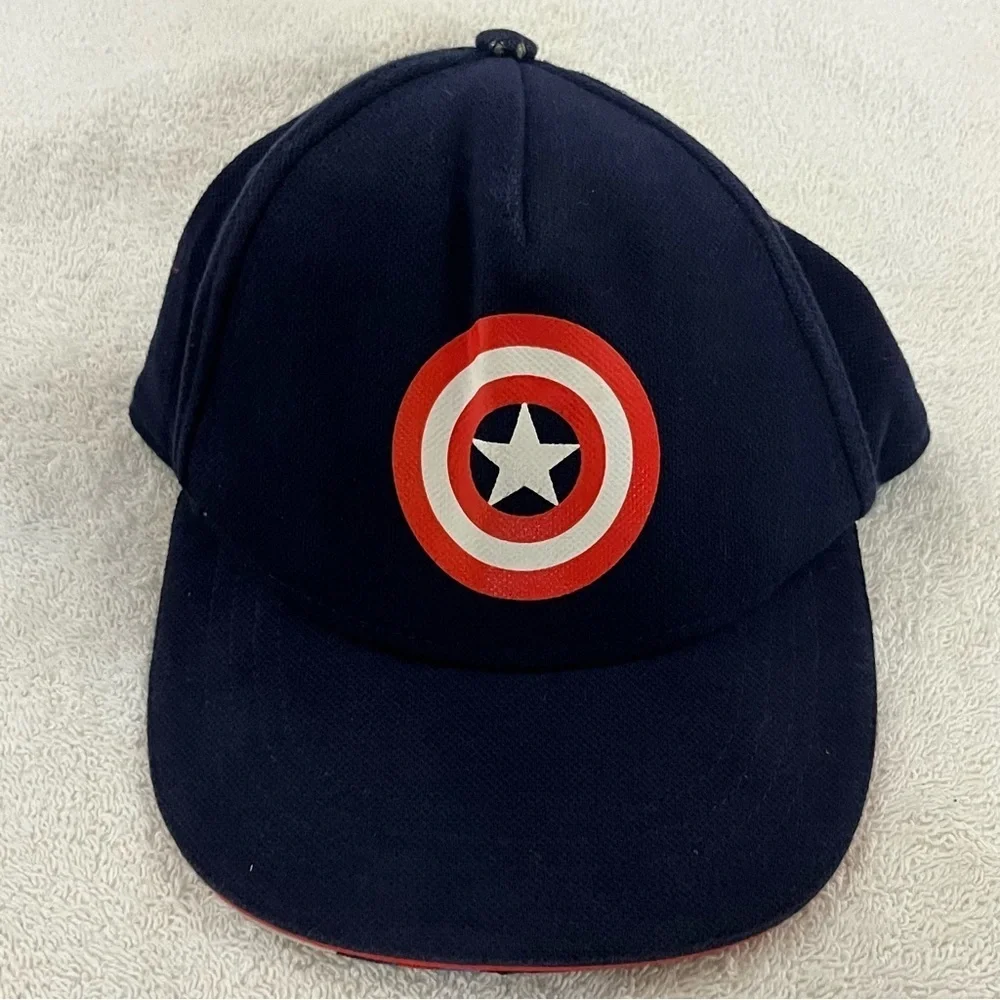 Marvel's Captain America Youth Adjustable Costume Hat - Navy and Red - Picture 15 of 16